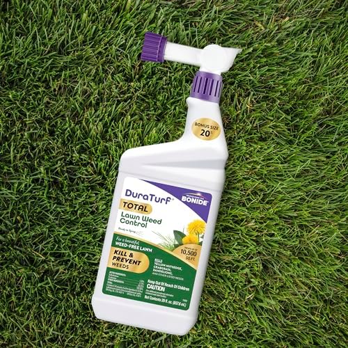 Bonide DuraTurf 29 oz Total Lawn Weed Control Ready-to-Spray, Kills and Prevents Weeds