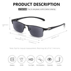 SKYOAK 2 Pack Premium Reader Sunglasses for Men with UV400 Protection Outdoors, TR90 Lightweight Tinted Reading Glasses Half Frame Design, Dark Lens Sun Readers & 2.5x - Not Bifocals