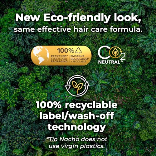Tio Nacho Mexican Herbs Strengthening Shampoo and Conditioner Set with Royal Jelly - 14 fl oz Each | Nourishing Aloe Vera, Jojoba, Rosemary Formula for Strong, Vibrant Hair