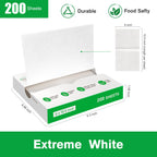 EcoDispose Precut POP UP Deli Paper Sheet, 200 Pack, 6" x 10.5", White