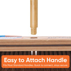 Refill Head for Kitchen and Home – Heavy Duty Household Broom for Easy Sweeping Dust and Wisp Floors and Corners (Horsehair)