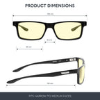 GUNNAR - Premium Gaming and Computer Glasses - Blocks 35-98% Blue Light - Vertex