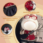 Doll clothes suitable for 15cm and 17cm Labubu (dolls not included), stylish baseball uniform sets (including shoes, glasses and shoulder bags), and 15/17cm doll sporty style suits