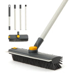 Yocada Floor Scrub Brush 3 in 1 Dual-Sided Stiff Bristle Scrubber Brush