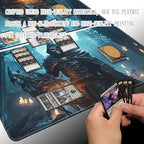 MTG Playmat - Non-Slip Backing Printing, Ideal for Card Game Enthusiasts TCG Playmat (Demon Skeleton-No Deck)