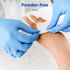 JMU Nitrile Exam Gloves Large, 3.5 Mil, Powder-Free, Latex-Free, Disposable Medical Glove, Blue, 4000 Count