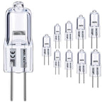 Vinaco G4 Halogen Bulb 12V 10W 2800K Warm White for Cabinet Lighting