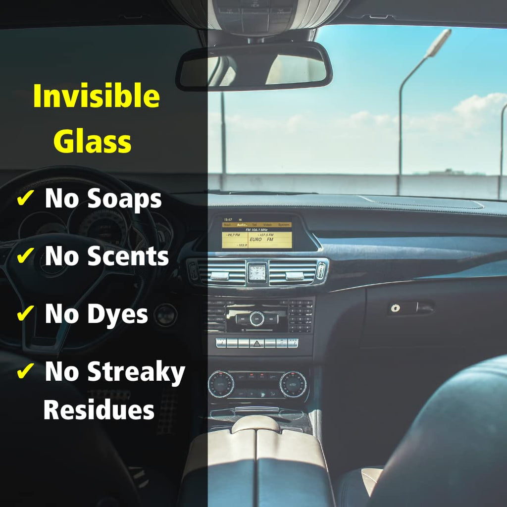 Invisible Glass 92164-6PK Premium Glass Cleaner Spray for Car Windshields and Windows, Automotive and Home Window Cleaner, Streak-Free, Ammonia-Free, Tint-Safe – 22 fl oz (Pack of 6)