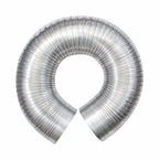 Eastman 8 Foot ArmorFlex Dryer Vent, Flexible Aluminum Duct with Clamps, Semi-Rigid, 69028