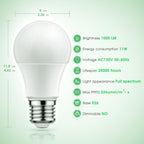 Briignite Grow Light Bulbs, Full Spectrum Grow Light Bulb, LED Grow Light