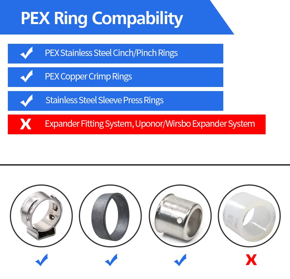 10 Pack 3/4" PEX Fittings, Brass Straight Coupling Fittings