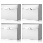 Tioncy 4 Pcs Sanitary Napkin Disposal Receptacle Wall Mount, Silvery White