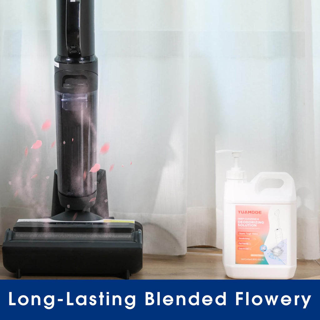 Yuamdoe Deep Cleaning & Deodorizing solution, 85FL OZ/2.5L, Designed for Tineco, Compatible with Floor One Series & iFloor Series(EXCEPT S5 Steam/S7 $team/iFLOOR 5 Steam),Blended Flowery