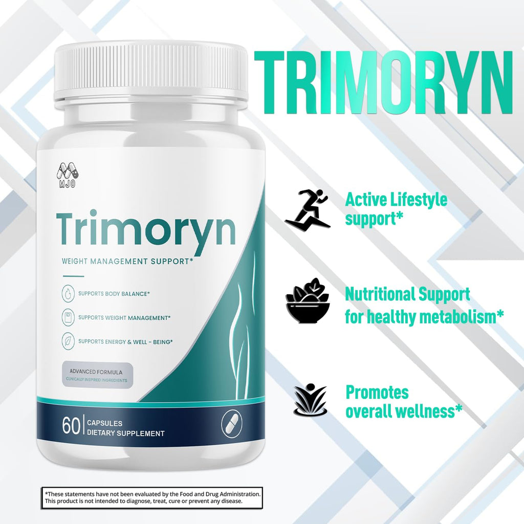 (2 Pack) Trimoryn Capsules, Official Trimoryn Pills with All Natural Ingredients, Advanced Trimorin Wellness Support Supplement, Max Strength Healthy Lifestyle Vitamins for Women & Men (120 Capsules)