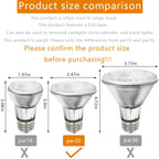 BOGAO Par20 Bulbs, 2 Pcs 120V 50W Par20 Light Bulbs, E26 Medium Base Long Lasting Life High Output Reflector Flood Lights Replacement Range Hood Light - Warm Light