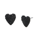 Betsey Johnson Heart Stud Earrings