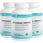 Naturonel UTI Cleanse + Protect (3 Pack) Urinary Tract Support with D-Mannose, Cranberry, Hibiscus & Dandelion | Advanced Formula, Dietary Supplement - Non-GMO, Made in USA, GMP Certified