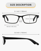 JOLISU 5 Pack Reading Glasses for Women and Men, Lightweight Eyeglasses with Spring Hinge, Blue Light Blocking Readers-1.75