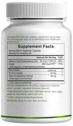 Myo-Inositol & D-Chiro Inositol Supplement for Women (40:1) | 2,050mg Per Serving | 240 Veggie Capsules | with Folate, Vitamin D3 & Vitex | Hormonal Balance & Cycle Support | Non-GMO