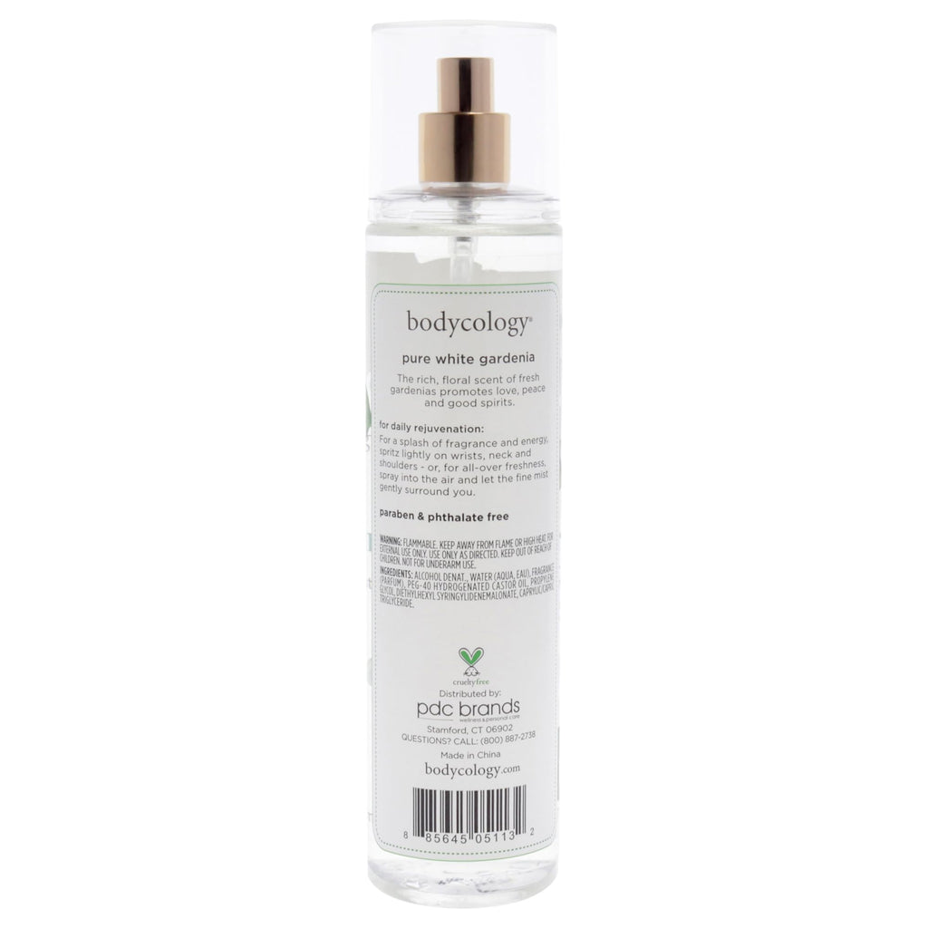 Bodycology Long-Lasting Fragrance Body Mist, Pure White Gardenia, 8 fl oz