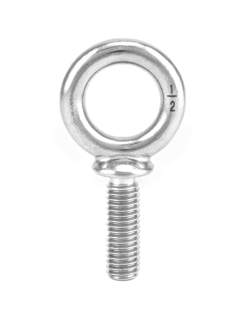 QWORK Machinery Eye Bolt, 10 Pack 1/2" -13 x 1-1/2" Marine Grade 304 Stainless Steel Shackle, Lifting Ring Threaded Eyebolt Shoulder Eyebolts
