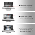 FRESH SPEED 4 Inch Dryer Vent Cover Outside Stainless Steel Wall Vent with Removable Cover and Insect Screen Mesh