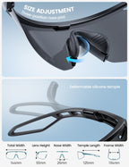 Lamicall Polarized Sports Sunglasses for Men Women, 24g Ultralight