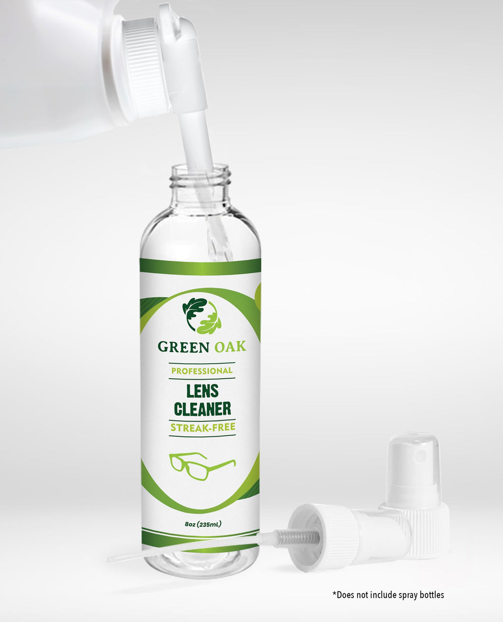 Green Oak Lens Cleaner Refill Professional Lens Cleaner Refill– Best for Eyeglasses, Cameras, and Lenses - Safely Cleans Fingerprints, Dust, Oil (1 Gallon Refill)