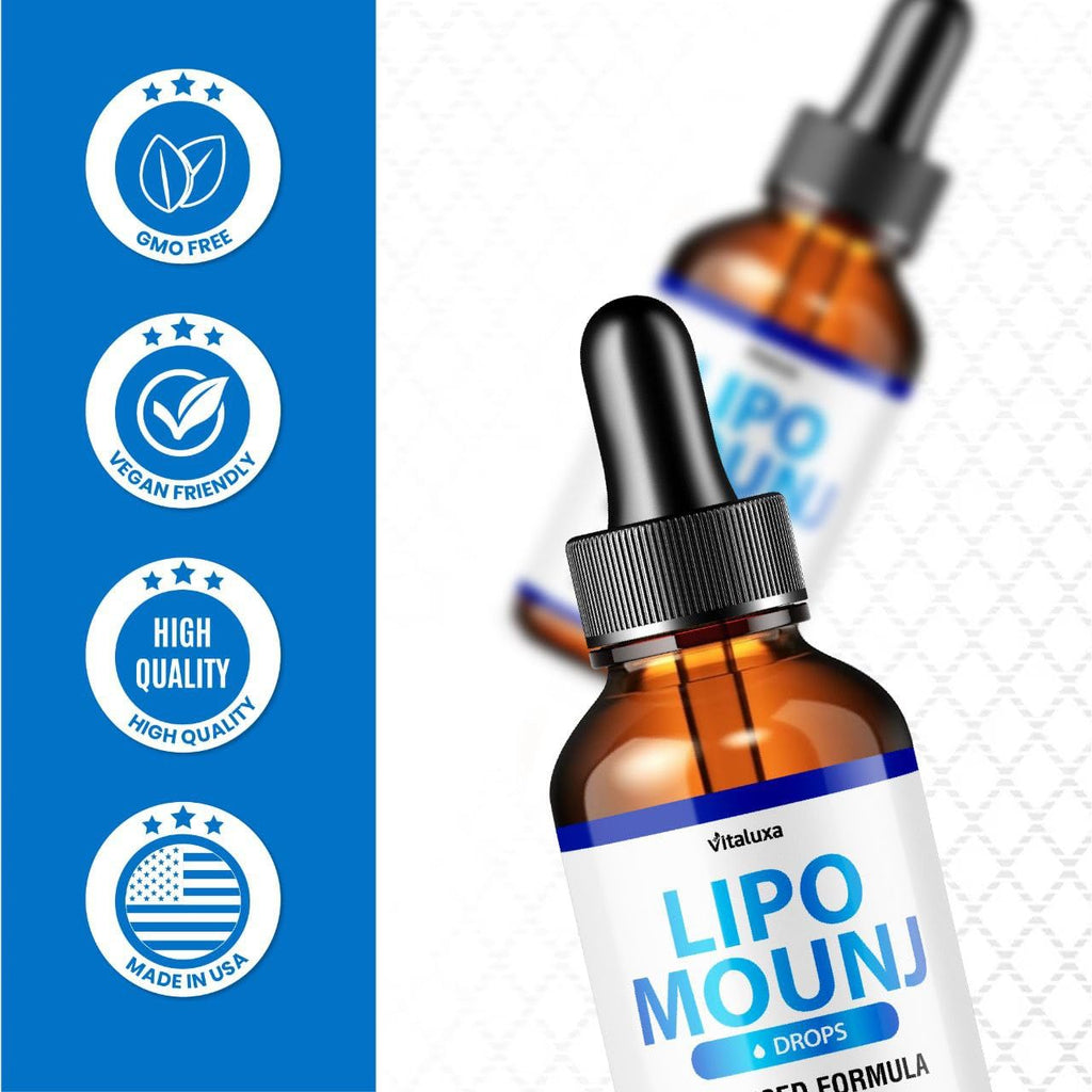 LipoMounj Gotas, LipoMount Mounj Drops Liquid Supplement Support Official Advanced Formula, Lipos Mount Mounjaro Premium Blend Maximum Strength All-Natural Ingredients, LipoMoun Mouj Liquido (2oz)