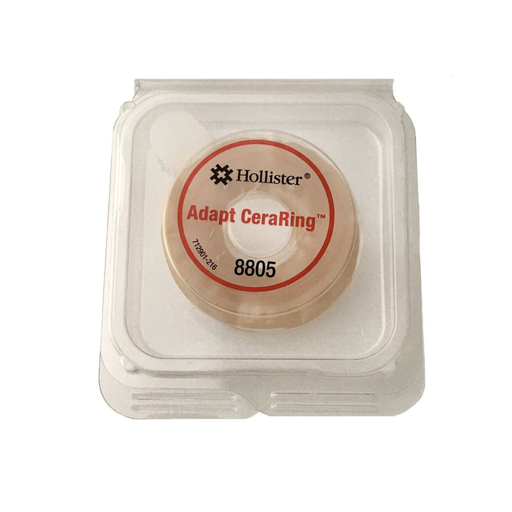 Hollister 8805 Adapt 4” Wide Flat CeraRing Barrier Rings, 2” Thickness, 10 Pack – Ostomy Barrier Ring, Customizable Skin Barrer Ring