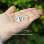 Neosmuk Silver Magnets with Screws,40lbs+ Heavy Duty Rare Earth 20 Pack