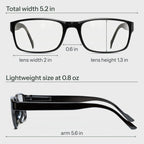 Gaoye 1.25 Professional Reading Glasses for All Day - Computer Readers with Blue Light Protection - Value Pack