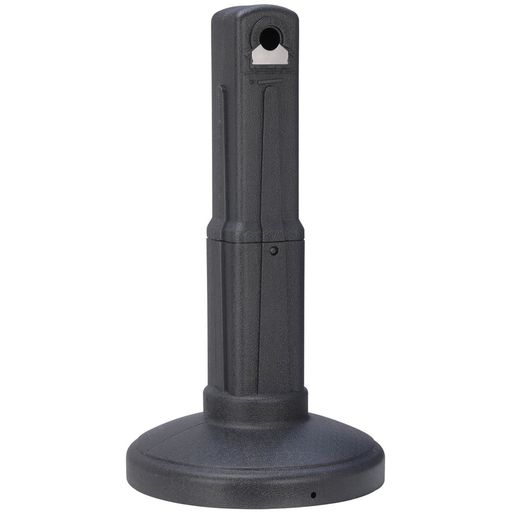 Global Industrial Free Standing Outdoor Cigarette Receptacle Ashtray, Black