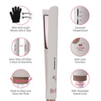 Quico Hair Straightener, 110-240V Flat Iron Hair Straighteners for Women