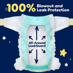 Pampers ZZZ Overnight Diapers, Size 5 (20-37 lbs), 50 Count, Nighttime Protection Disposable Baby Diaper