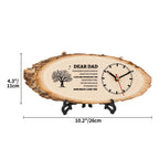 BeauGift Dad Gifts, Wooden Clock Birthday Gifts for Daddy from Daughter Son