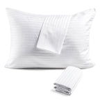 FAUNNA 600TC 100% Cotton Pillow Protectors, Standard Size (20x26), 4 Pack