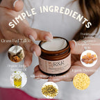Frankincense Tallow Face Moisturizer – 100% Grass-Fed Whipped Beef Tallow Balm for Dry, Sensitive Skin, Eczema & Psoriasis – Handmade Natural Skincare – 2 oz