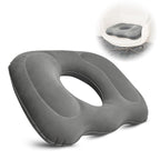 Nevife Inflatable donut cushion for Tailbone Pain Relief-Orthopedic Hemorrhoid & Sciatica Seat Cushion-Coccyx Cushion for Postpartum Pregnancy,Office Chair,Car,Wheelchair&Post-Surgical Recovery (Gray)