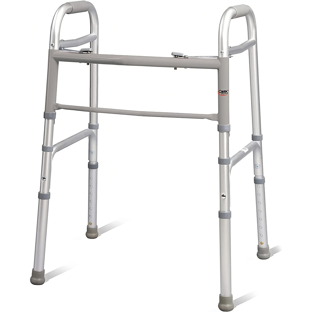 CAREX Folding Walker for Seniors, 30-37 Inches, 1 Count