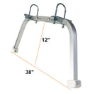 Ladder Stabilizer,Heavy Duty Aluminum Extended Ladder Accessory for Roof Gutter Guard Cleaning Tools,Ladder Stand-Off Wing Span/Wall Ladder Hooks with Non-Slip Rubber Bottom pad.(Patent)