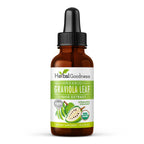 Herbal Goodness Organic Soursop Graviola Leaf Extract 1oz – 15X Concentrated Guanabana Liquid Tincture | USDA Organic & Kosher Certified | Supports Cell and Immune Wellness | Soursop Bitters Liquid