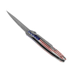 Kershaw Leek Folding Pocket Knife, 3" Sandvik 14C28N Blade, Aluminum Handle, Slim and Versatile Tool, Made in the USA