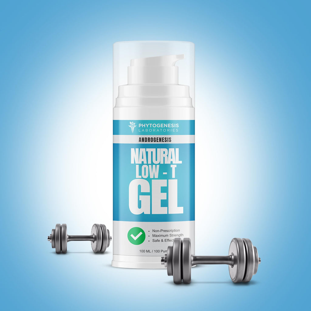 ANDROGENESIS Natural Low-T Support Gel - T Booster for Men - Muscle Recovery, Energy Booster, Healthy Aging