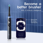 Oral-B iO Series 7G Electric Toothbrush with Replacement Brush Head, White Alabaster
