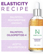 AMPLE:N Peptide Shot 2X Ampoule – Intensive Age Defying Concentrate Face Serum with Peptide Threads – Erasing Wrinkles and Improve Firmness – Lifting Sagging Skin – Plump, Repairs Skin, 3.38 fl.oz.
