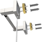 Ruacq Toilet Paper Holder Brushed Nickel 2 Pack Double Post Pivoting Square Tissue Holders Roll Holder Hangers Toilet Paper Stand Stainless Steel and Zinc Alloy Modern Wall Mounted