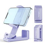 Perilogics Airplane Phone Holder Mount Universal in Flight Hands Free Viewing with Multi-Directional Dual 360 Degree Rotation (Lavender)