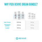 Revive MD Supplement Bundle for Heart, Kidney & Liver Health – Daily Organ Support with Natural Ingredients – Vegan, Gluten-Free & Soy-Free Supplements for Men & Women – 45 Servings + 30 Servings (x2)