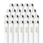 Konideke 25 Pack F32T8/841 Fluorescent Tube 48 Inch, T8 Fluorescent Light Bulb 4 Foot 32 Watt 4100K Cool White 2600 Lumens G13 Base